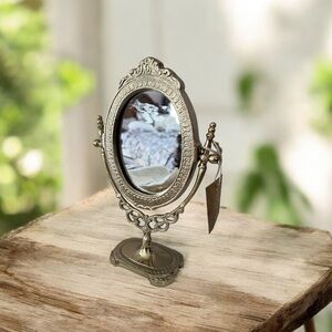 Elegant Gold Oval Vanity Mirror antique style